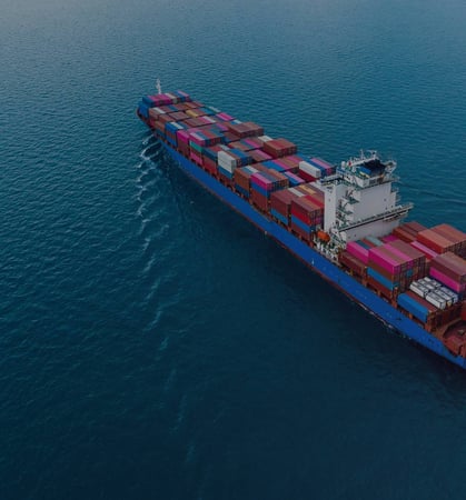 Container ship ocean